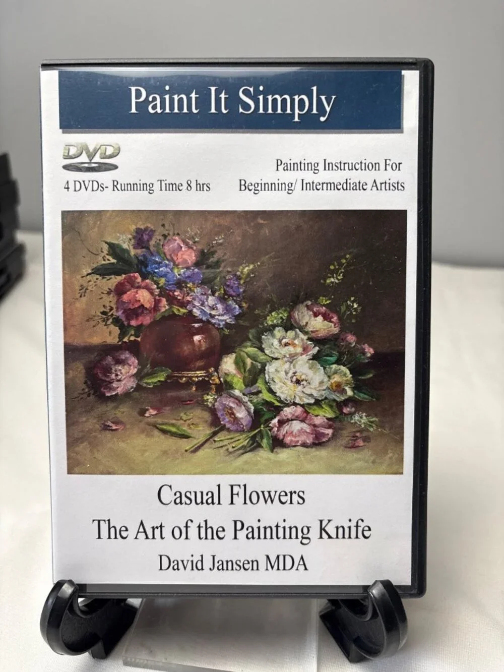 Paint It Simply DVD Set David Jansen Casual Flowers The Art of The Painting 8hrs